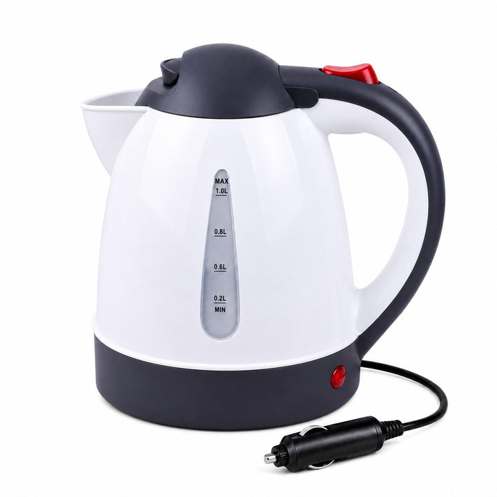 Auto Wasserkocher 1L Tragbare Reisekocher für Auto Reisen Camping mit automatischer Abschaltung (12V