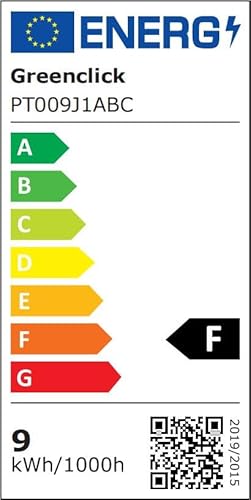 Greenclick 5er 9W LED Panel Weiss eckig Deckenleuchte Dimmbar Einbaustrahler, extrem flach, 230V 720