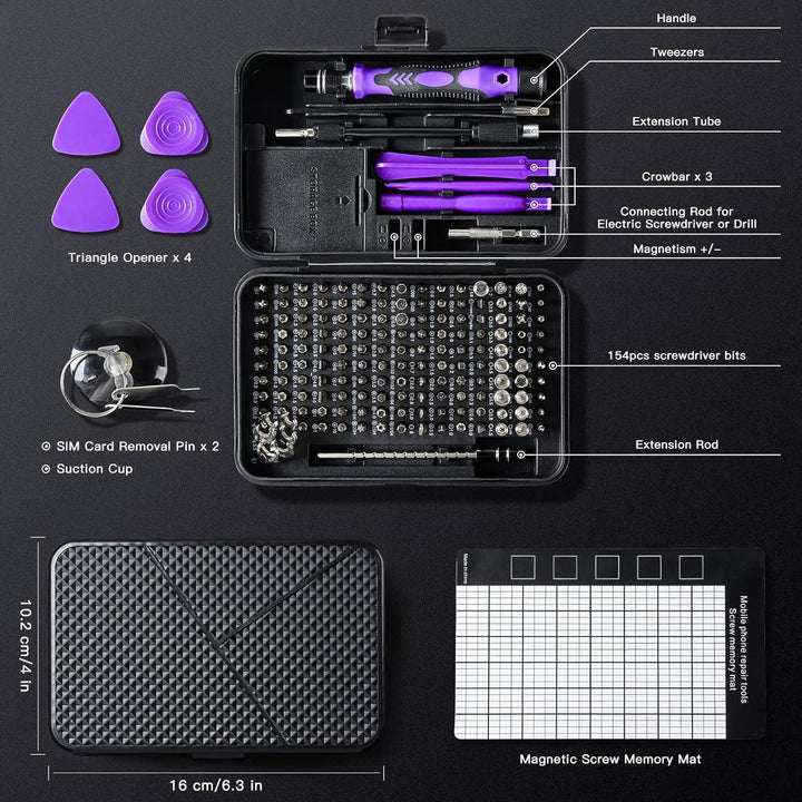 Faireach 170 in 1 Feinmechaniker Schraubendreher Set, Professionelles Screwdriver Set mit Tragbarem