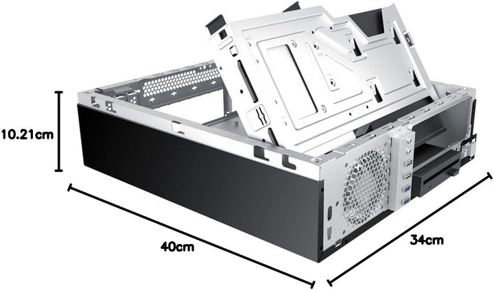 UNYKACH UK52168 Tisch Slim UK 3001 Black PC-Gehäuse Anschluss: 2 x 2.0 USB und 2 x 3.0 Front mit Git