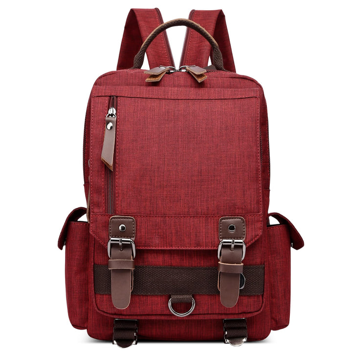 Mode Herren Rucksack Sling Bag Vintage Daypack für 10,9 Zoll iPad mit Griff Mehrere Taschen Brusttas