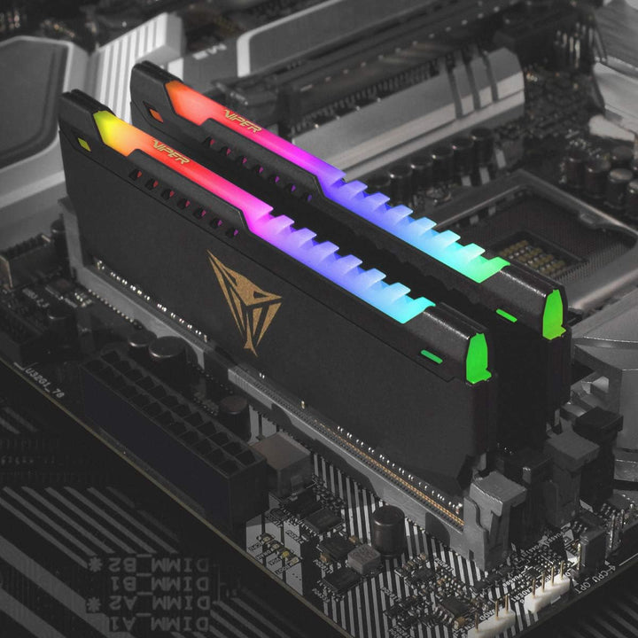 Patriot Viper Steel RGB DDR4 32GB (2 x 16GB) 3200MHz CL18 Gaming Arbeitsspeicher Kit 32GB (2x16GB) 3
