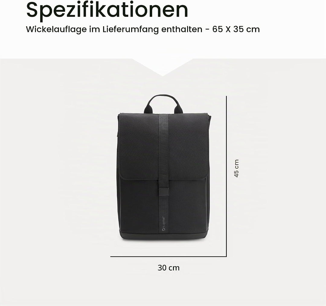 Bugaboo Wickelrucksack, Wasserabweisende Tasche aus nachhaltigem Material, Einfach zu reinigen, mit