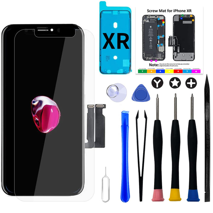GOLDWANGWANG Display für iPhone XR LCD Bildschirm Ersatz 6,1 Zoll Touch Screen Digitizer Full Assemb