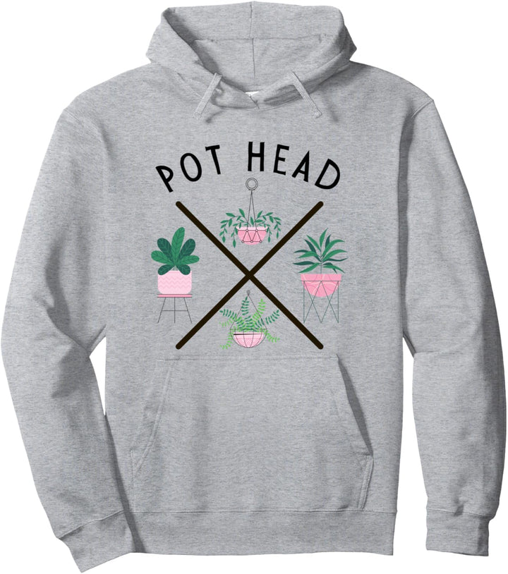 Pot Head Gardening plants plant Mom botanical garden vegan Pullover Hoodie
