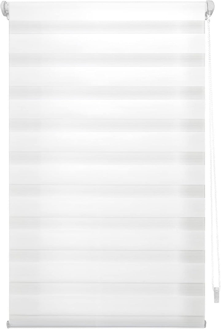 Blindecor - Indus doppelrollo klemmfix ohne bohren - duo rollo klemmfix Weiss - 100 x 220 cm (Breite