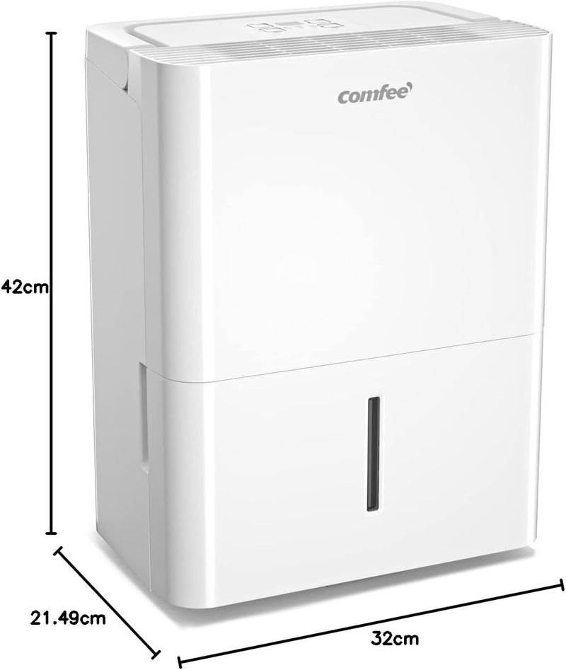 Comfee Luftentfeuchter 10L/24h,Raumgrösse ca. 40m³(16m²),LED Display,Gegen Feuchtigkeit,Schimme,MDDN