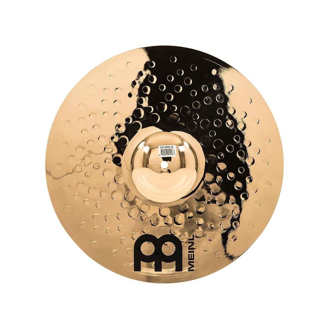 Meinl Cymbals Classics Custom Brilliant Crash Medium 16 Zoll (Video) Schlagzeug Becken – Paar – (40,