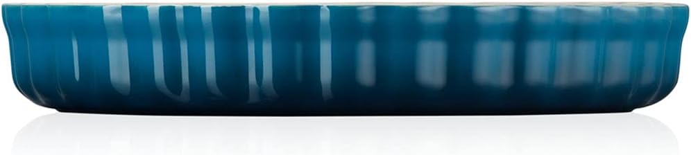 Le Creuset Tarteform aus Steinzeug, 28 cm, 2.1 Liter, Deep Teal, 71120286420001 Deep Teal 28 cm, Dee