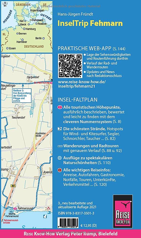 Reise Know-How InselTrip Fehmarn: Reiseführer mit Insel-Faltplan und kostenloser Web-App, Taschenbuc