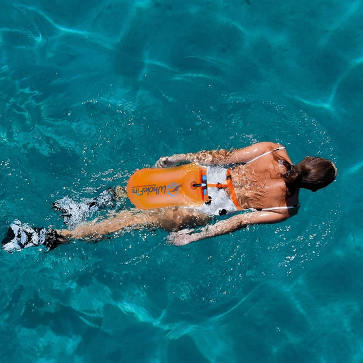 20L Schwimmboje Wasserdicht Aufblasbare Trockentasche Schwimmen Hohe Sichtbarkeit für Wassersport, o