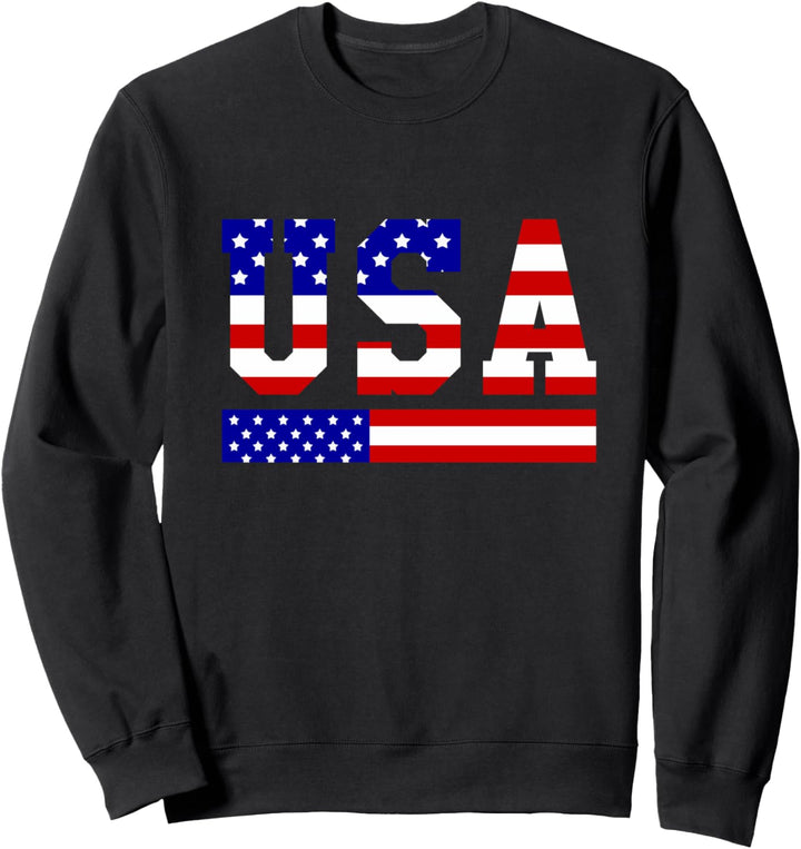 Patriotische USA Amerikanische Flagge Sweatshirt