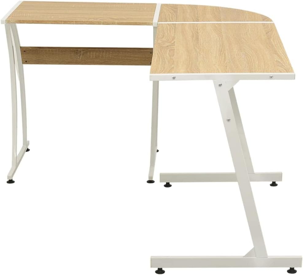vidaXL Computertisch Schreibtisch Ecktisch Bürotisch Winkelschreibtisch Eiche Braun, Braun