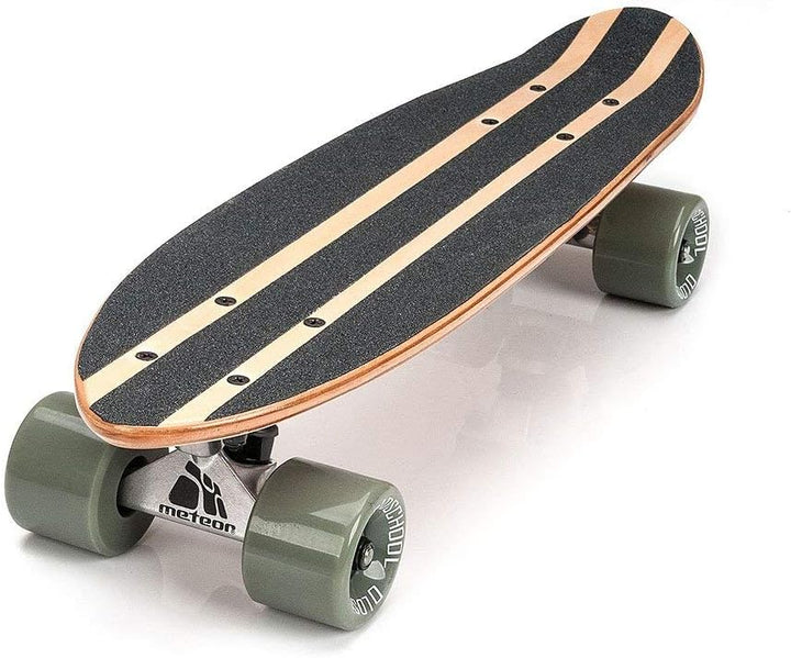 meteor Holz Skateboard Kinder - Mini Cruiser Kickboard - Skateboard mädchen Rollen Board - hohe Qual