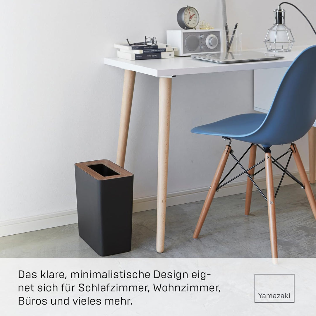 Trash Can Square - Rin - brown Schwarz, Schwarz