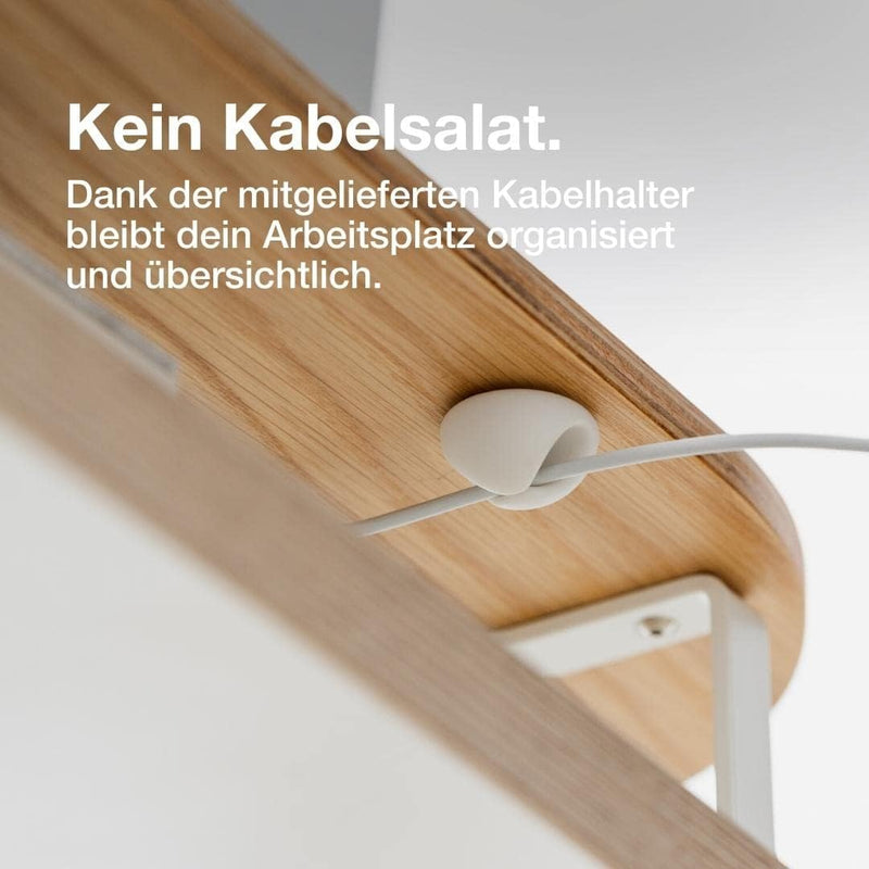 Woodcessories - Monitorständer Holz, Monitor Erhöhung Schreibtisch, ergonomische Bildschirmerhöhung