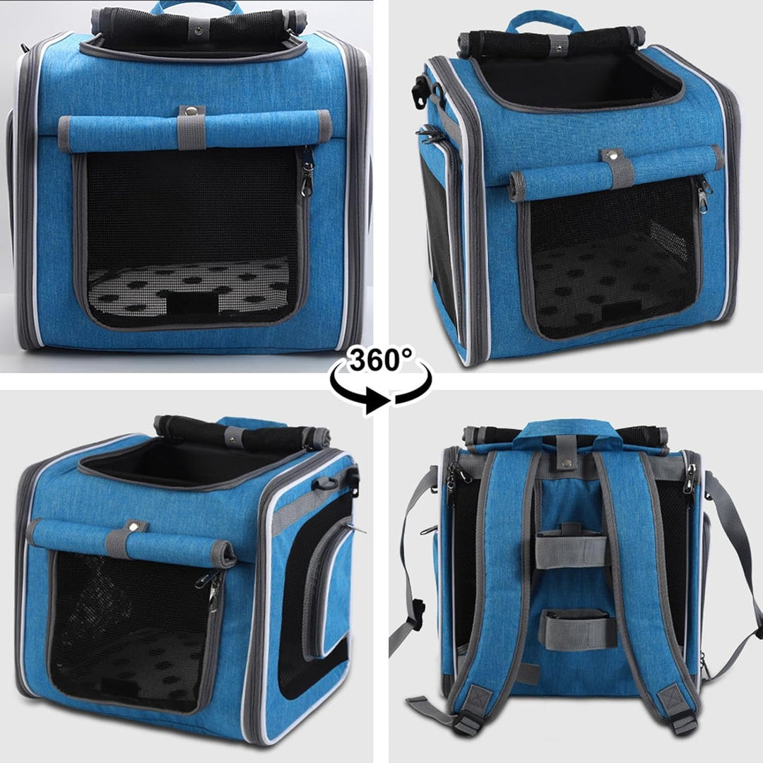 Fahrrad Haustierkorb - Fahrrad Hundekorb Vorne | Einstellbare Tasche Rucksack Belüfteter Transportbe