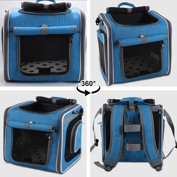 Fahrrad Haustierkorb - Fahrrad Hundekorb Vorne | Einstellbare Tasche Rucksack Belüfteter Transportbe
