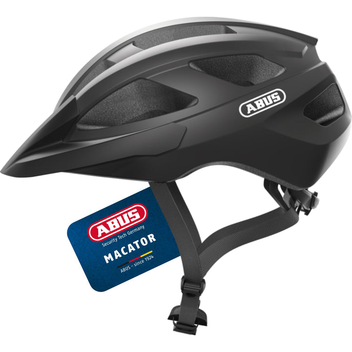 ABUS Rennradhelm Macator - sportiver Fahrradhelm für Einsteiger - auch für Zopfträger/-innen - für D