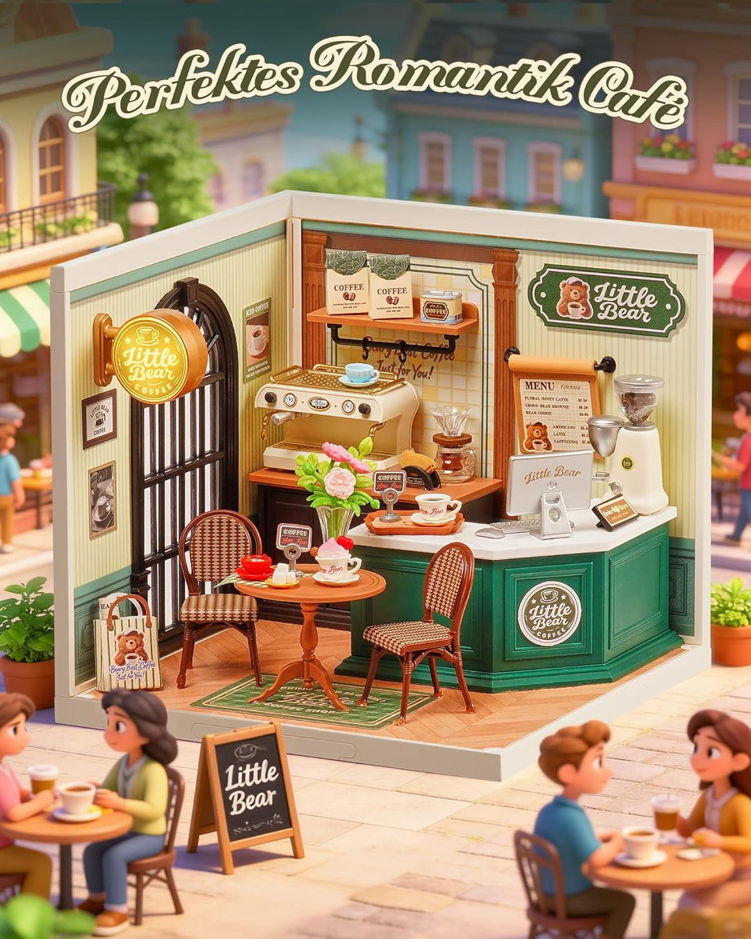 Rolife Super Creator DIY Miniature House Miniatur Haus Bausatz Selber Bauen Deko für Schreibtisch Bü