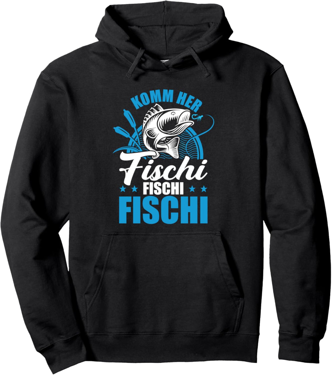 Lustiges Fisch Angeln Komm Her Fischi Fischi Fischi Angler Pullover Hoodie