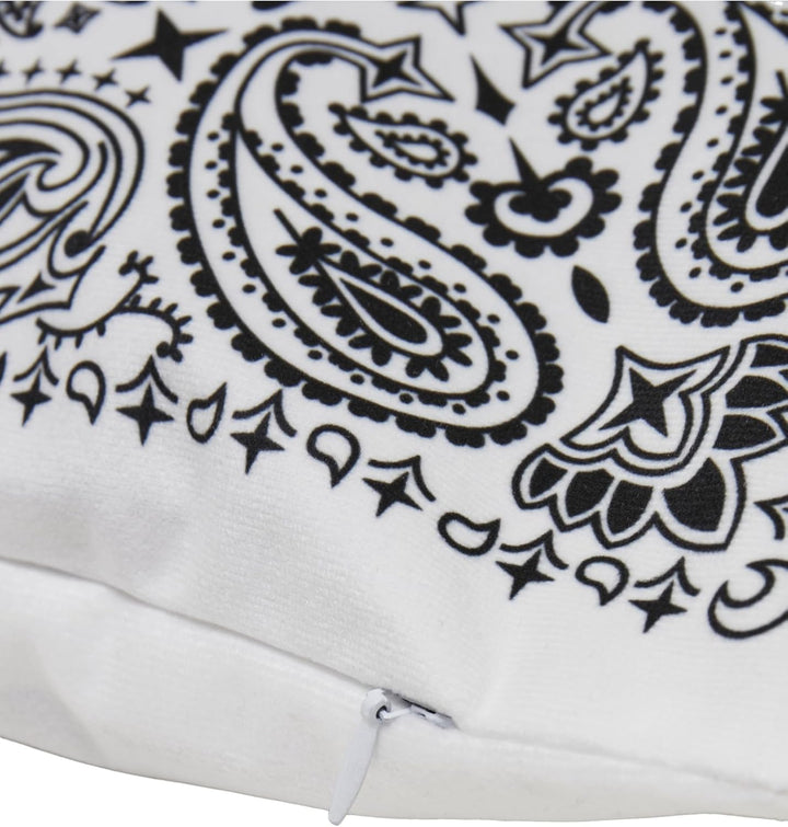 Urban Classics Accessoires Bandana Print Cushion Set Einheitsgrösse Black/White, Einheitsgrösse Blac