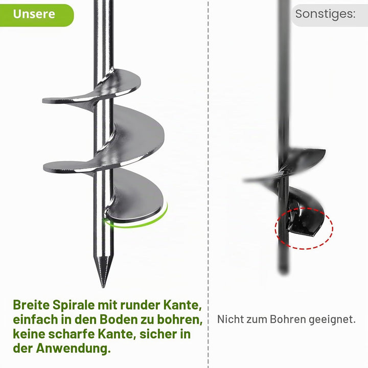 6er Zeltheringe, 74cm Zelt Heringe Erdnägel Stabil Lang Erdanker Bodenanker Schraubheringe Zelthaken