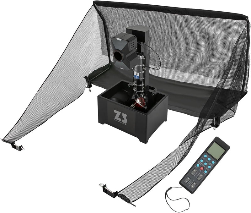 36W Tischtennismaschine mit Netz Automatischer Tischtennis-Werfer mit Fernbedienung 100 ABS-Bälle 35