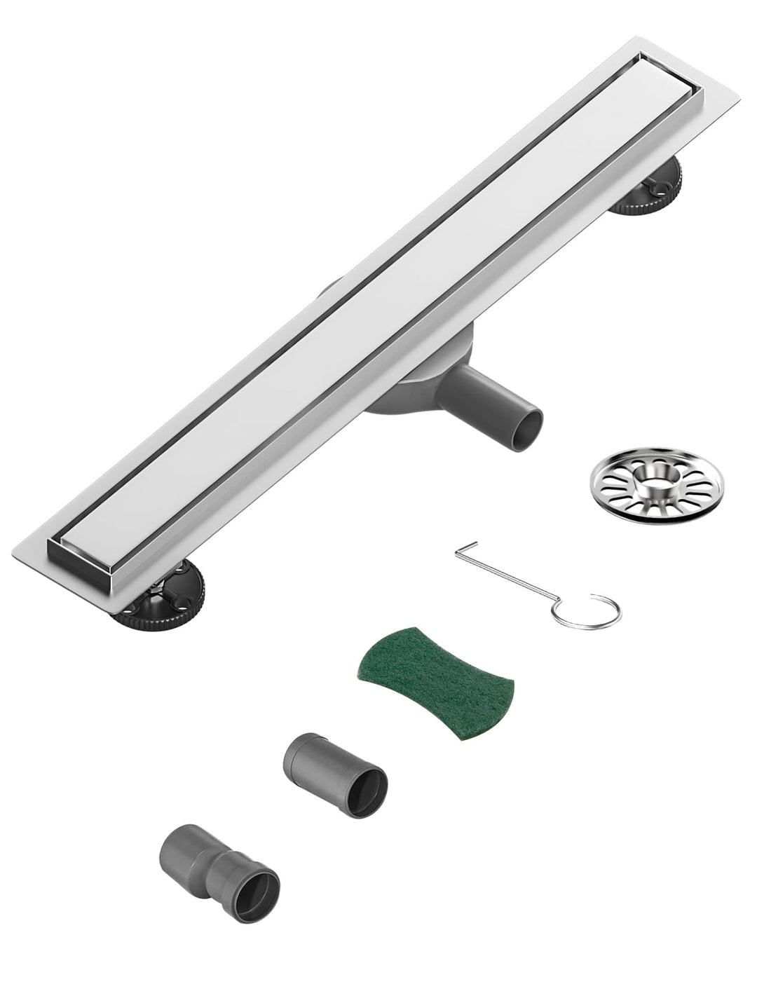 Neodrain Duschrinne 70cm Edelstahl Bodenablauf - 360° Siphon Duschablauf Extra Flach mit Geruchsstop