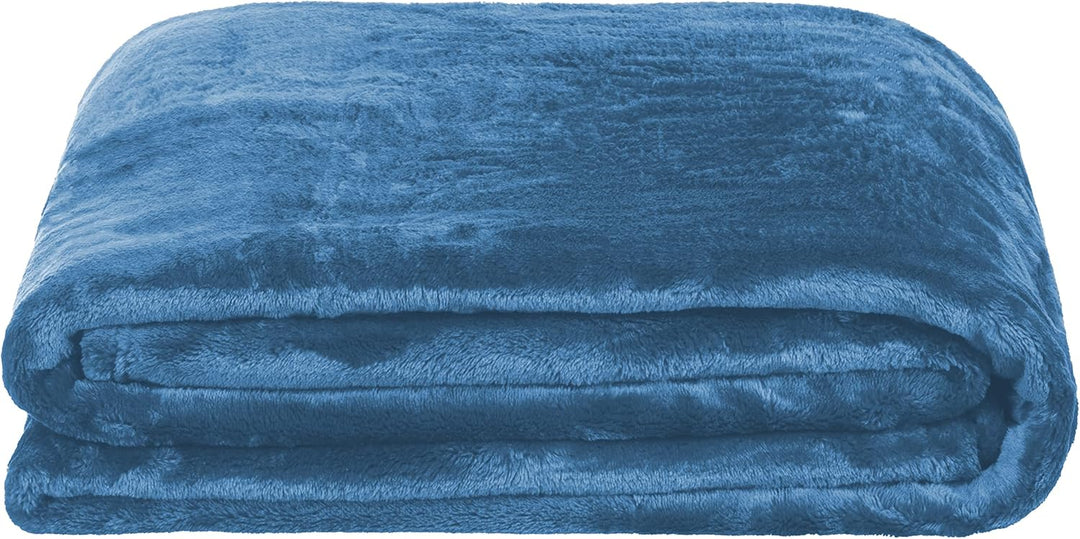 Brandsseller Kuscheldecke Wohndecke Tagesdecke Cashmere Feeling Grössen (220 x 240 cm, Blau/Türkis)