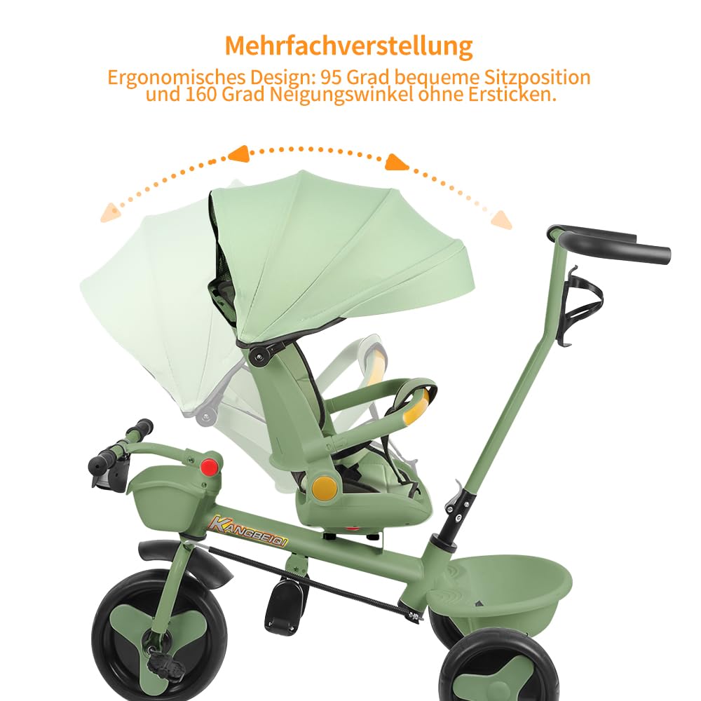 Kinderwagen, faltbar, für 0-36 Monate, 0-25 kg, Kombikinderwagen, kompakter Kinderwagen mit Sitz, Au