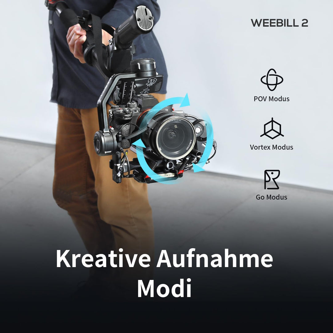 ZHIYUN Weebill 2 [Official] Gimbal Kamera Stabilisator 3-Achsen für DSLR und Spiegellose Kameras mit