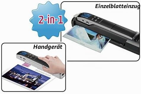 Avision MiWand 2 Wi-Fi PRO - A4 Mobiler WiFi Hand-Scanner inkl. A4 Papiereinzug - USB 2.0, 000-0783D