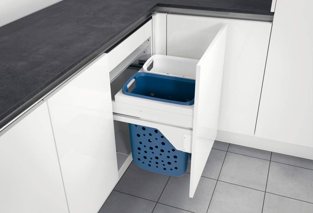 Hailo Laundry Carrier Küchen-Abfalleimer, Weiss, One Size