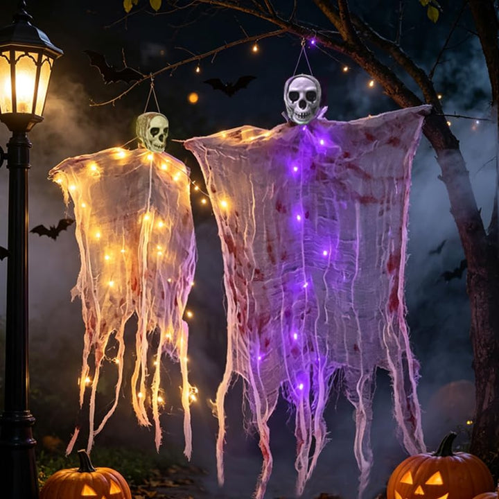 Hängende Halloween Deko Outdoor Skelettgeist 2er Set Type 8, Type 8