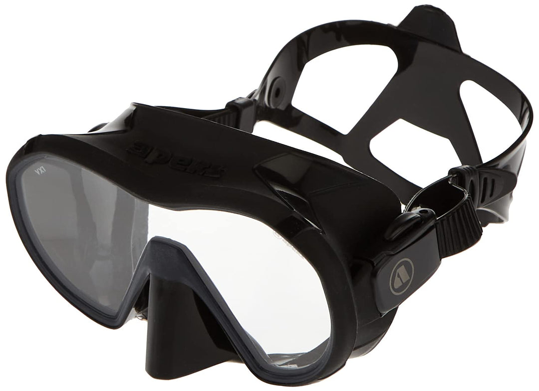 Apeks VX 1 Pure Clear - Tauchmaske mit Ultra Clear Glas Schwarz Ultra Transparent, Schwarz Ultra Tra