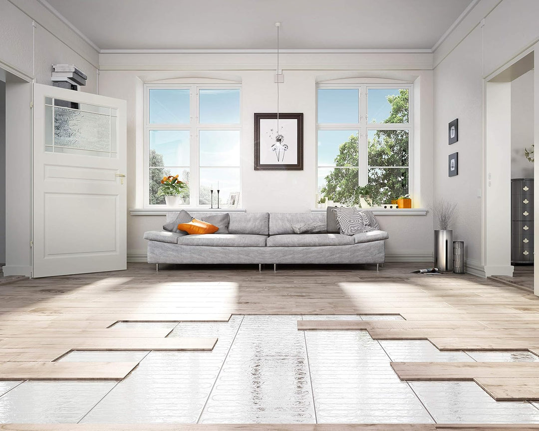 ETHERMA elektrische Fussbodenheizung für Laminat und Parkett, Laminotherm Komplettset , 2 m², 50 x 4