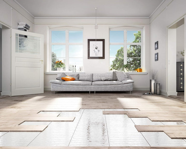 ETHERMA elektrische Fussbodenheizung für Laminat und Parkett, Laminotherm Komplettset , 2 m², 50 x 4