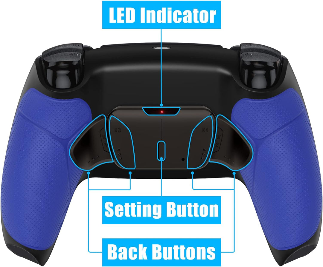 eXtremeRate Programmierbar RISE4 Remap Kit für ps5 Controller BDM-010/020,Real Metal Buttons(RMB) Re