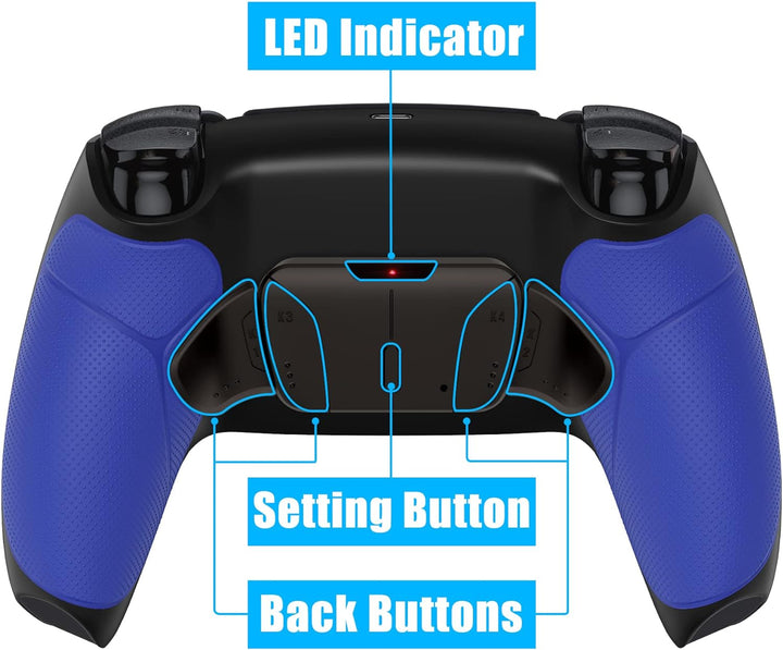 eXtremeRate Programmierbar RISE4 Remap Kit für ps5 Controller BDM-010/020,Real Metal Buttons(RMB) Re