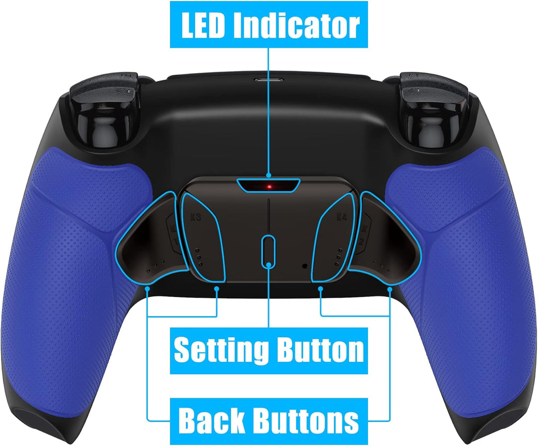 eXtremeRate Programmierbar RISE4 Remap Kit für ps5 Controller BDM-010/020,Real Metal Buttons(RMB) Re
