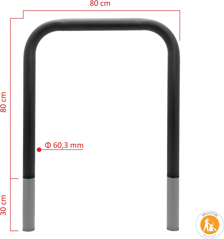 MORIA DESIGN Fahrradständer 110 x 80 cm Bodenparker für 2 Fahrräder Loft | stabiler Fahrradhalter Bo