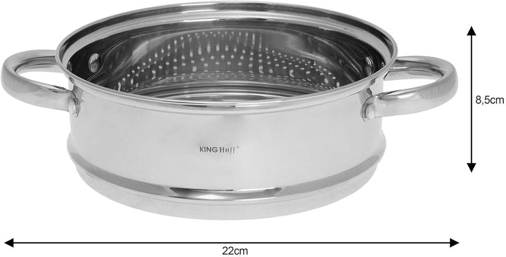 Dampferzeuger Dämpfeinsatz Steamer-Aufsatz KINGHOFF (22cm), 22cm