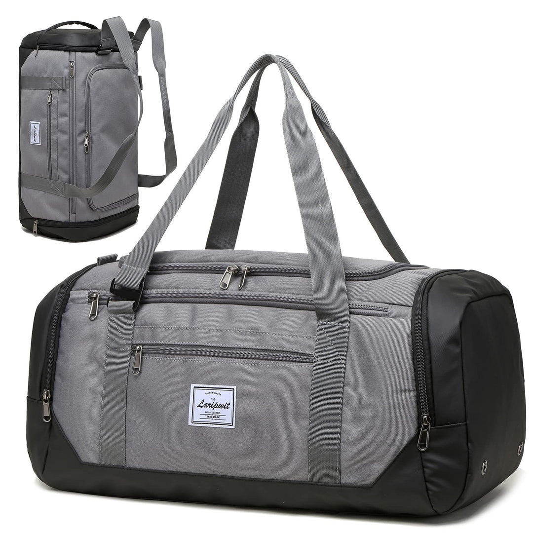 Laripwit Reisetasche Herren 40L Mittelgross Sporttasche mit Schuhfach und Nassfach Weekender Travel