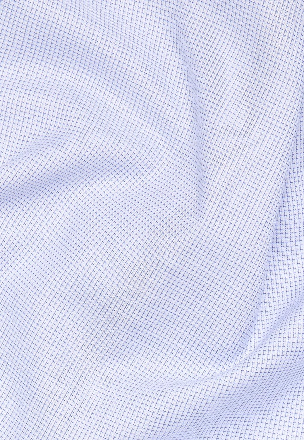 ETERNA Herren Popeline Hemd Comfort FIT 43 Hellblau | Struktur, 43 Hellblau | Struktur