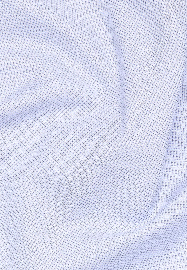 ETERNA Herren Popeline Hemd Comfort FIT 43 Hellblau | Struktur, 43 Hellblau | Struktur