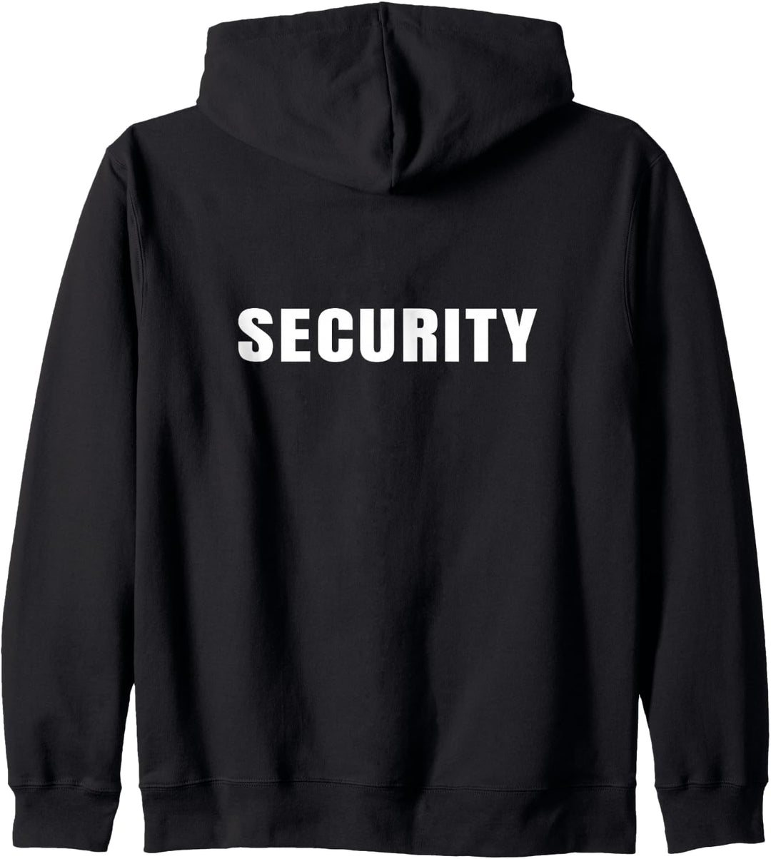 Security Guard Front And Back Print Dual Both Sides On Duty Kapuzenjacke