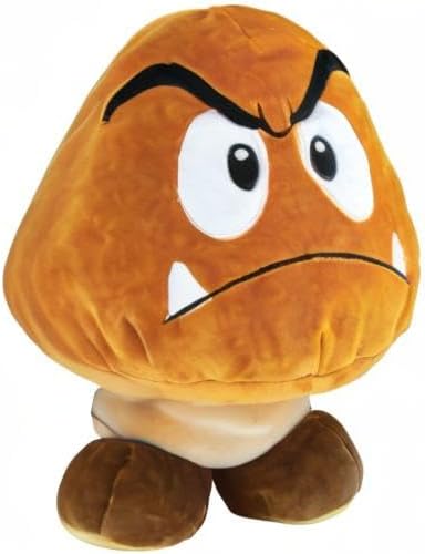 Club Mocchi-Mocchi Super Mario Goomba Plüschfigur, Offiziell Lizenziertes Nintendo Kuscheltier, 38 c