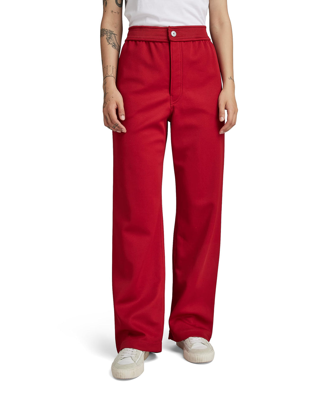 G-STAR Damen Stray Track Sw Wmn Pants XL Rot (Dk Flame D23992-d429-8050), XL Rot (Dk Flame D23992-d4