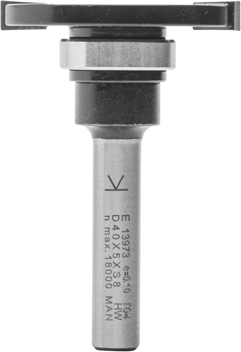 ENT 13973 Scheibennutfräser HW, Schaft (S) 8 mm, Durchmesser (D) 40 mm, NL 5 mm, ØKL 19 mm, T 10,5 m